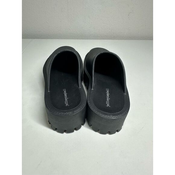 Free People X Jeffrey Campbell Bae Platform Mules Black NIB Size 8  Chunky Clogs - Picture 2 of 12